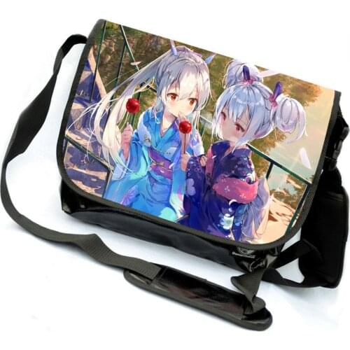 Game Azur Lane Cartoon Cosplay Schoolbag Messenger Shoulder Students School Crossbody Bags Unisex Teenagers Fashion Travel Gifts