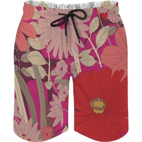 Summer Men Beach Shorts Breathable Quick Dry Humor Graphic Summer Loose Pattern (11) Pattern (17) Male Shorts