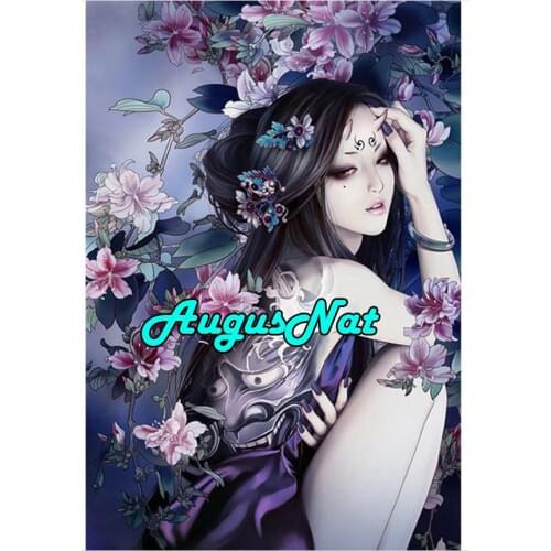 Fairy diamond painting vintage woman dimont embroidery full diamant rhinestone picture girl oil paint by number canvas paint big