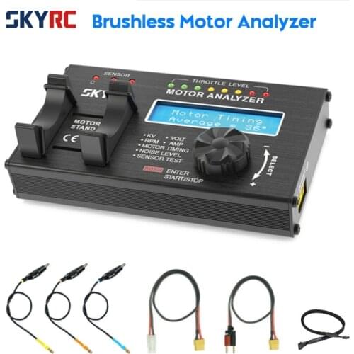 Skyrc Brushless Motor Analyzer KV Voltage BPM AMP Timing Checker Tester BMA-01 For RC Car motor with LCD Display Screen