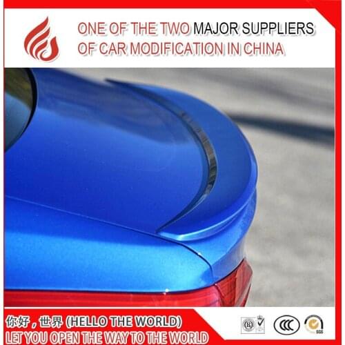 High quality ABS Material Car Rear Wing Rear lip Spoiler for Sedan foucus 2019 lip spoiler
