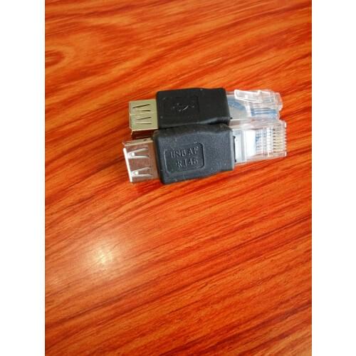 Stock Clearance Sale Excellent Quality USB Type A Female To RJ45 Male Ethernet Adapter Router Connector Plug Socket