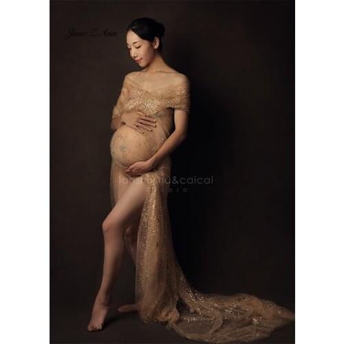 Bright galaxy 6m bronzing wrapped gauze pregnant women photo props oil painting portrait shooting Small sequins may fall off