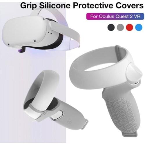 For Oculus Quest 2 strap Protection Cover VR Accessories Vr Controller Handle Grip For Oculus Quest 2 Silicone Protective Sleeve