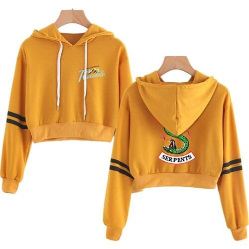 Southside Riverdale Cosplay Women Hoodies Sweatshirts Pullover Riverdale hoodies South Side Cropped Jacket Girls Streetwear Top
