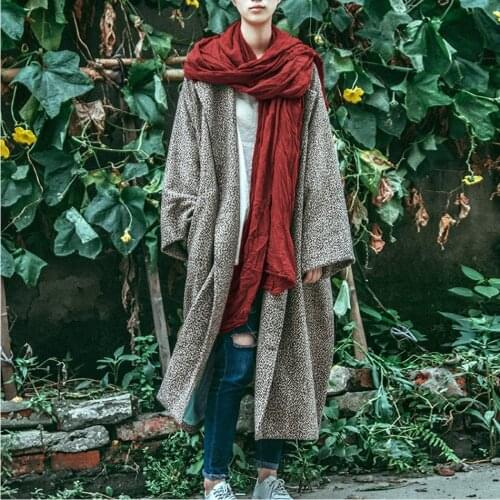 Johnature Women Vintage Wool Coat 2020 Winter New Turn-down Collar Plus Size Women Clothing Warm Button Pockets Coffee Coats