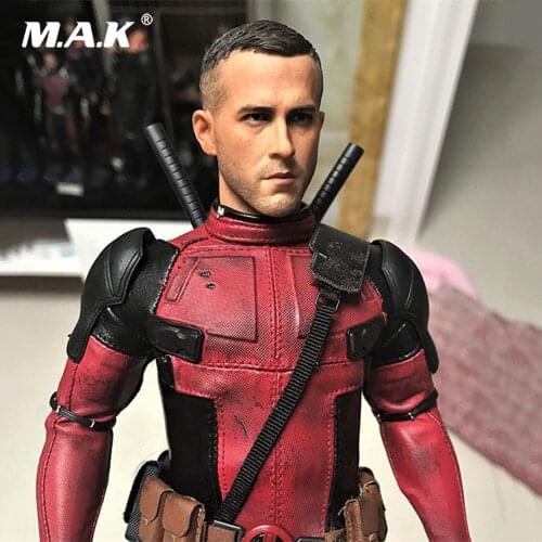 1/6 Scale Male Figure Accessory Deadpool Ryan Reynolds Head Sculpt Figure Model for 12'' Man Body