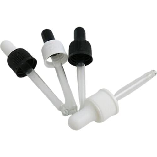 100pcs/lot Dropper Cap glass piepette Piepette Dropper Bottle Cap For 18mm neck size