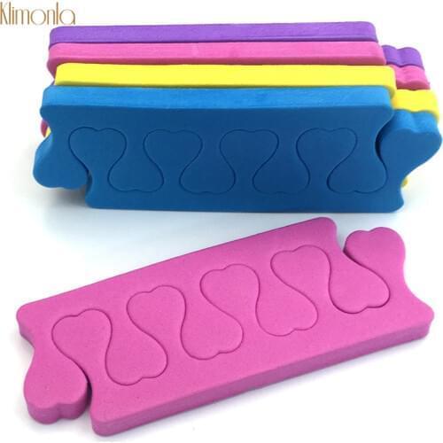 50pcs (25 Pairs) Soft Sponge Toe Separators UV Gel Nail Art Tips For Salon Manicure Pedicure Care Makeup Tools