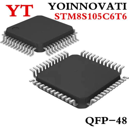 50 PCS STM8S105C6T6 STM8S105 STM8S105C6 LQFP48 Best quality