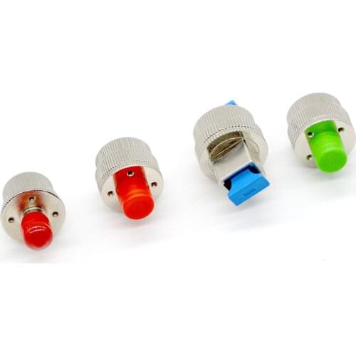 6PCS New Fiber Optic Connector Adapter ST SC FC Coupling Flange Mechanically Adjustable Attenuator Special sales