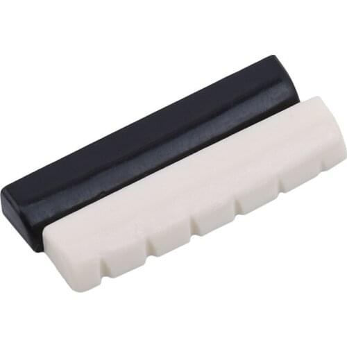 Multi-purpose Guitar Adjustment White Black Acoustic Guitar String Bridge Instrument Accessories Guitar Parts