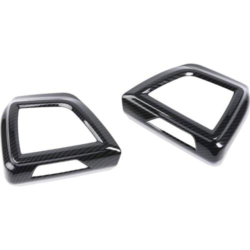 Carbon Fiber Car Side A/C Air Outlet Vent Frame Cover Trim Decor for Subaru XV Crosstrek Impreza 2018-2021 Accessories