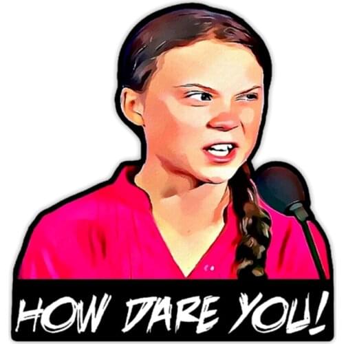 How Dare You Decorative Bumper Motorcycle Helmet Wall Decals Decorate Accessories Creative Sunscreen Waterproof PVC