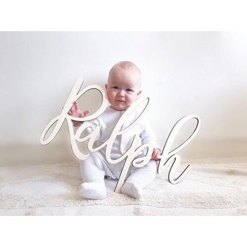 Nursery Name Sign Nursery Wall Art Nursery Decor Baby Shower Gift Wood Sign Woodland Nursery Art Kids Room Decor CustomName Sign