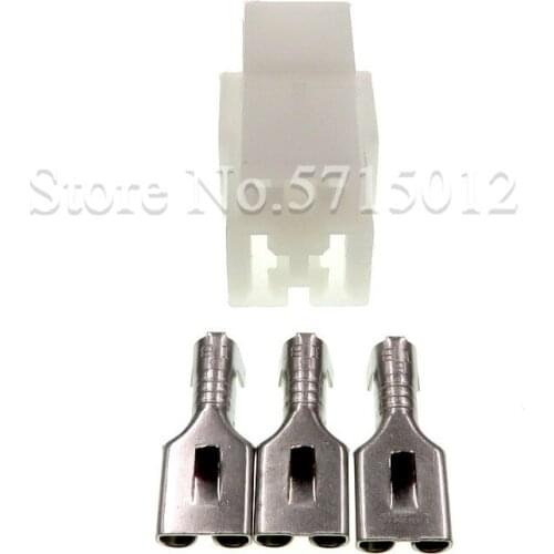 3 Hole 6.3mm Female Wire Connector Automotive Electrical Socket For Cars Auto