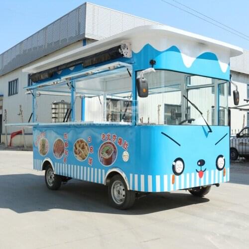 Hot Sale Electric Ice Cream Fast Food Outdoor Mobile Sale Hot Dog Cart