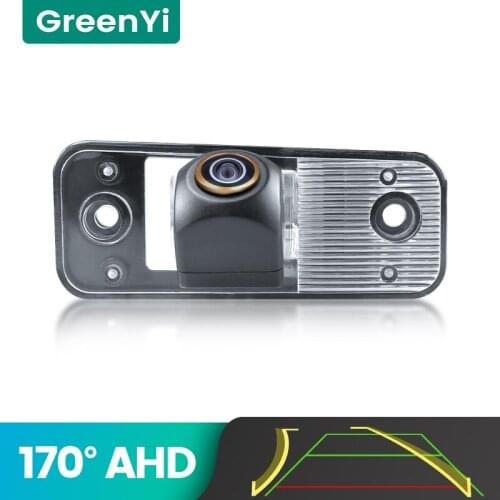 GreenYi 170° AHD 720P Trajectory Car Rear View Camera For Hyundai SANTA FE Azera Santafe Reverse Reversing 4 pin Vehicle Parking