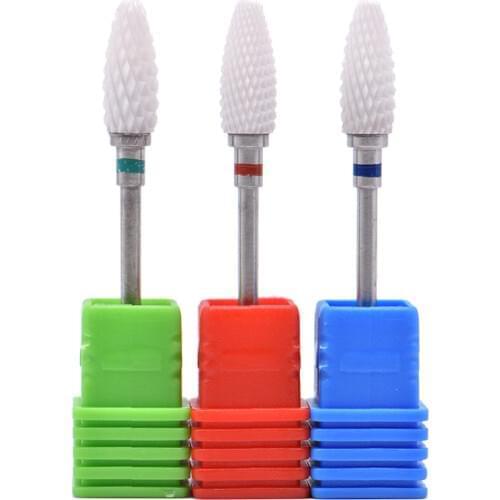 18 Type Ceramic Nail Drill Bits Manicure Machine Accessories Rotary Electric Nail Files polishing Manicure Cutter Nail Art Tools