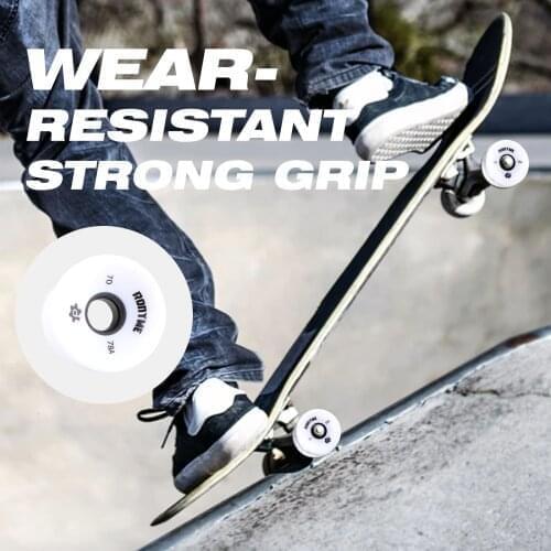 Ronyme 4x 78A ABEC-9 Skateboard Wheels PU High Performance Longboard Wheels Mini Cruiser Roller Wheels Replacement Wheels Acces