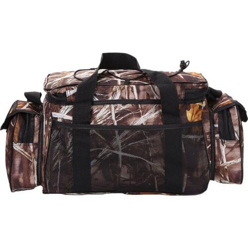 Multifunctional Fishing Tackle Bags Large Capacity Bag Utility Reel Lure Storage Pack Outdoor Travel Hunting Shoulder Bag