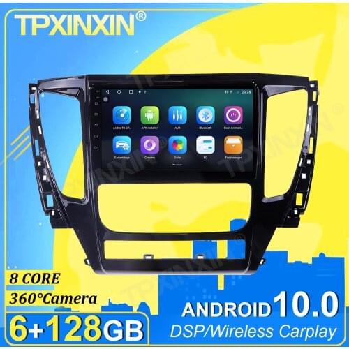 For Mitsubishi Pajero 2016-2018 Android 10.0 6G+128G Carplay 360 Camera DSP Multimedia Player Radio Tape Recorder Video Navi GPS