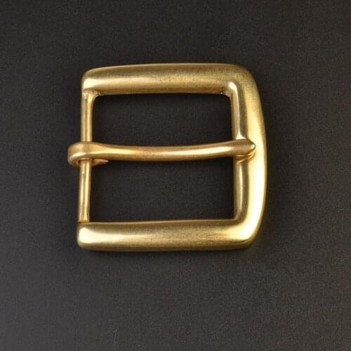 Handmade Luxury Solid Brass Belt Buckles suitable for 3.7*3.9cm Belts Mens Solid Fashion Jeans Accessories Waistband Accessory