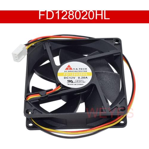 Original for FD128020HL 8020 12V 0.20A 8CM 8CM Cooling Fan