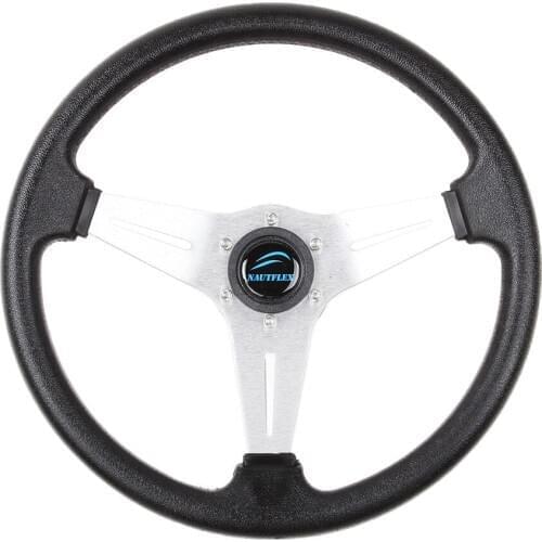 Boat Steering wheel W/ Adapter 3 spoke boats with a 3/4" tapered key Marine
