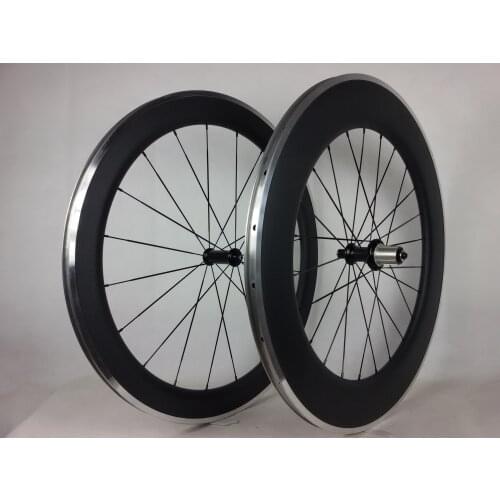 Carbon wheelset OEM UD/3K weave matt/glossy finish aluminum brake line front 60mm rear 90mm mixed wheel clincher tire none decal