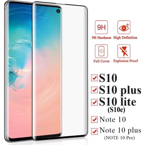 3D Armor Protective Glass for Samsung Galaxy S10 Plus S10E Note 10 Screen Protector for Note 10plus 10+ S 10 E Safety Glass Film