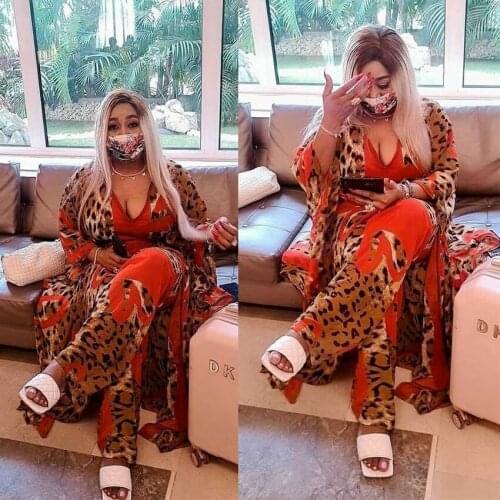 Women African Clothes Dashiki New Fashion Two Piece Suit Long Dress Wide Pants Party Dresses Plus Size Robe Kanga Clothing