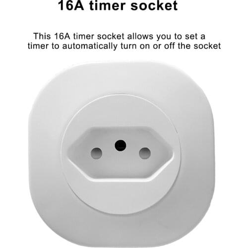 1PCS Brazil Wifi Smart Plug 16A Smart Socket With Timer Power Monitor SmartLife APP Voice Control Works For Google Home Alexa