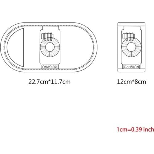 28EA 360 Degree Rotating Backpack Mount Sports Camera Nylon Fixing Bracket Backpack Bracket Anti-Slip 1 Pack