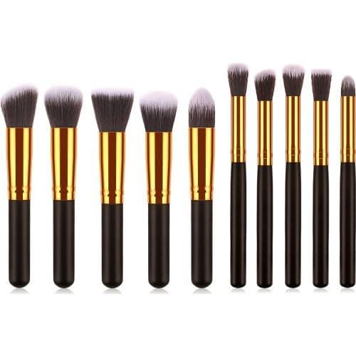 10Pcs Promotion Makeup Brush Tools Powder Foundation Eyeshadow Lip Eyeliner Blending Blush Marble Face Makeup Brushes