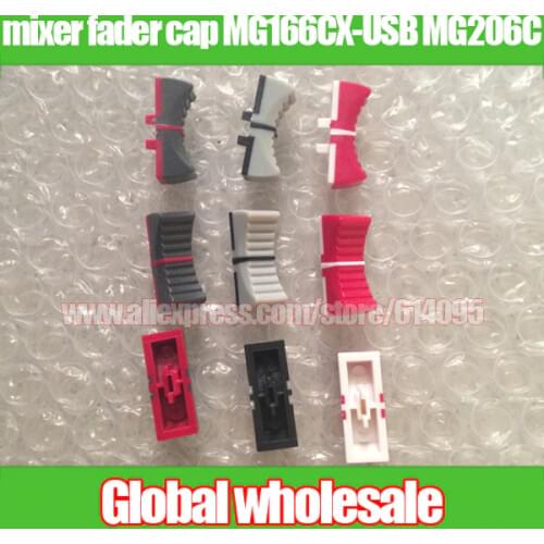 18pcs mixer fader cap Taipower locator MG166CX-USB MG206C hole 4MM red light gray dark gray