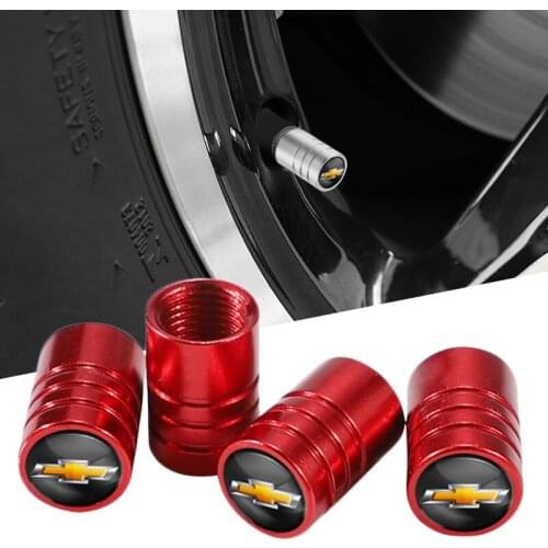 4Pcs Metal Wheel Valve Stem Caps Car Styling Tire Valve Tyre Caps For Chevrolet Cruze Captiva Spark Aveo Orlando Sail Sonic Trax