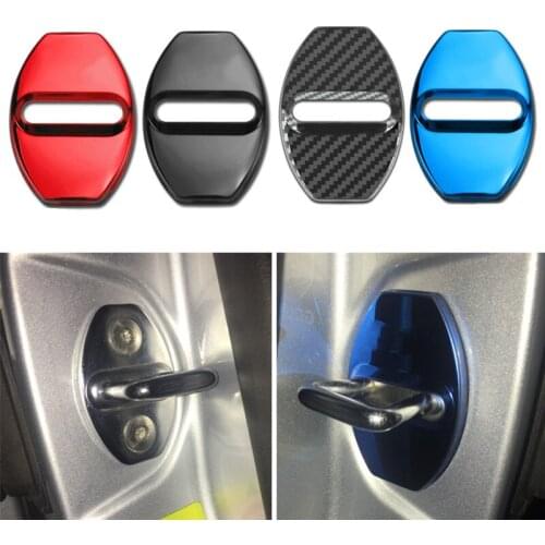 4pcs Car Styling Door Lock Cover for Audi Q3 Q5 Q7 Q8 Q2 A4 B6 B7 A6 C5 C6 A3 A5 A7 A1 A8 Q4 Accessories