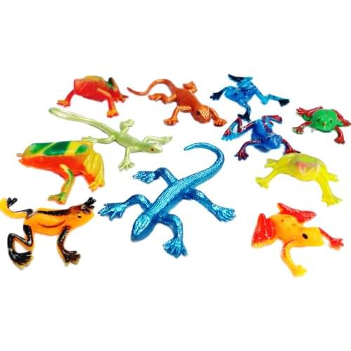 60 piece frog lizard Horror Joke Halloween Party Bugs Insect Pinata Bag Filler Novelty Birthday Party Favors Toy Prize Gift