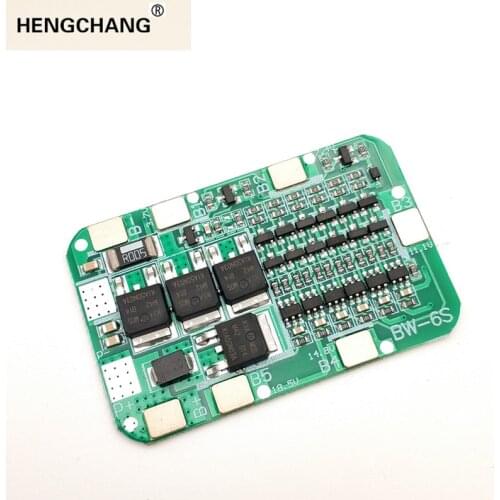 6s15a 22.2v bms pcb li ion battery pack 6cell pcba for Power tools solar lighting 1pcs