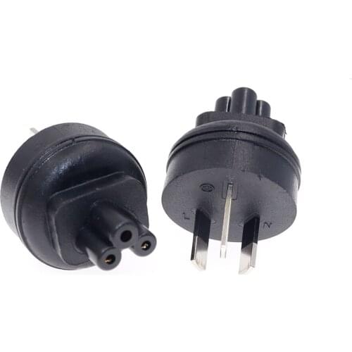 AU 3 prongTO IEC320 C5 3 hole AC Power Conversion Plug,IEC320 C5 socket to SAA pulg power adapter 10A/250V