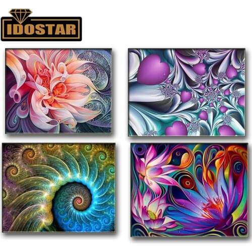 Full Diamond 5D DIY Diamond Painting "Peony" 3D Embroidery Abstract Flower Set Cross Stitch Mosaic Fantasy Picture Decoration