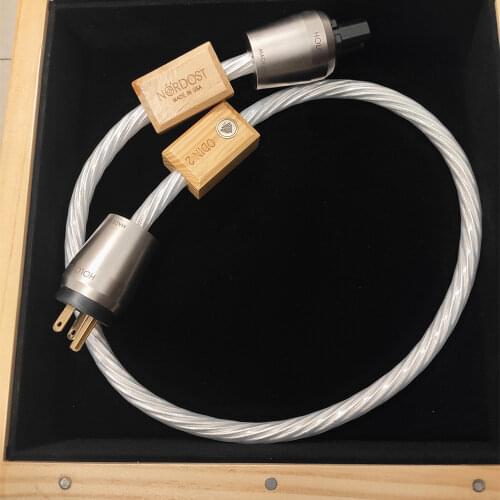 Audiophile ODIN 2 Supreme Reference Power cable seven silver-plated 14AWG AC power cord US EU Plug