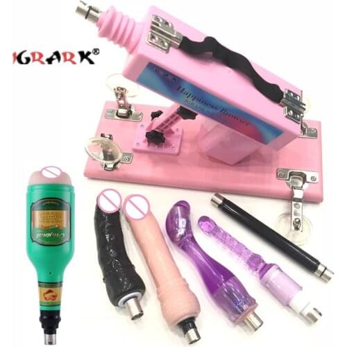 Sex Machine Automatic Vibrator With Dildo Attachments Female Masturbation Pumping Gun Erotic Product Sex Toys For Men Women 18