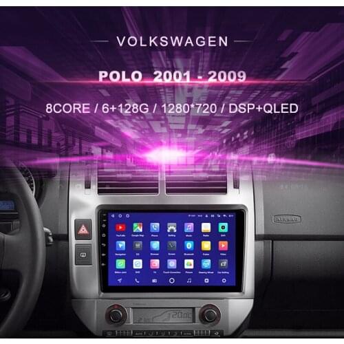 Car DVD for Volkswagen Polo 2001 - 2009 Car Radio Multimedia Video Player Navigation GPS Android 10.0 double din