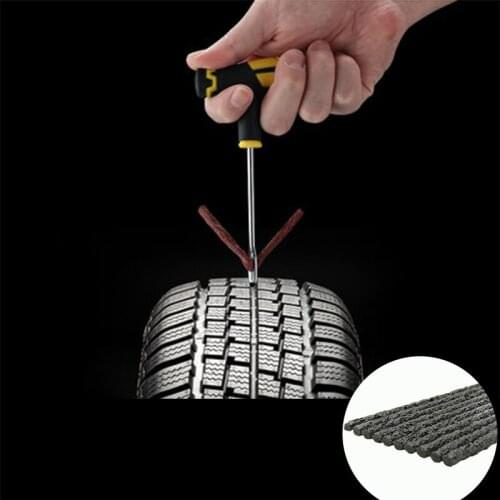 Auto Vacuum Tire Repair Thickness Rubber Strip Tire Repair High Viscosity Tire Repair Film Black Steel Strip Tire Repair Tool