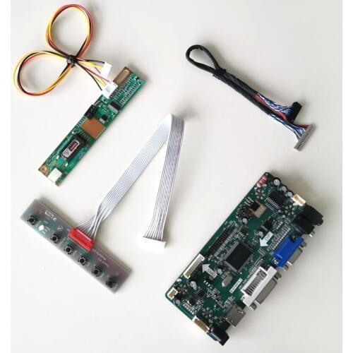 For LP150X2-A2DL/A2M1/A2M7 15" 1024*768 M.NT68676 drive controller board LVDS 20-Pin CCFL LCD panel monitor DVI VGA DIY kit