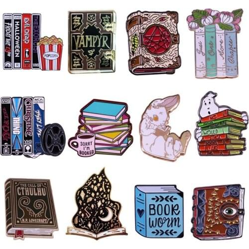 DZ682 Enamel Pin Movie Brooches Bag Lapel Pin Cartoon Holiday Badge Jewelry Gift for Kids Friends