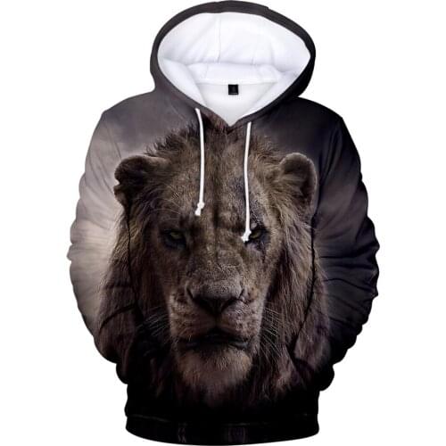 Hot Animation The Lion King 3D Hoodies Men Women Sweatshirts Harajuku Hoodie pullovers Print 3D The Lion King Hoodies streetwear