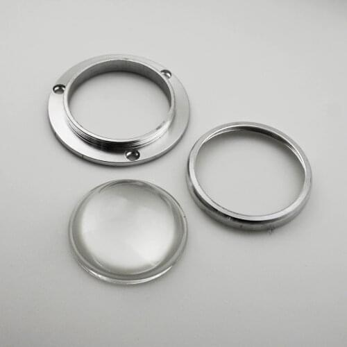 44mm Water Clear Glass Lens 60/120 degree Fixed Bracket Kits For COB High power led Light Lamp